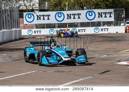 March 08, 2019 - St. Petersburg, Florida, USA: MAX CHILTON (59) of England goes through the turns during practice for the Firestone Grand Prix of St. Petersburg