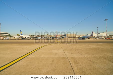 LINATE, ITALY - CIRCA NOVEMBER, 2017: Milan Linate Airport.
