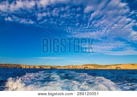 Beautiful Landscape Of Blue Lagoon Of Malta Island
