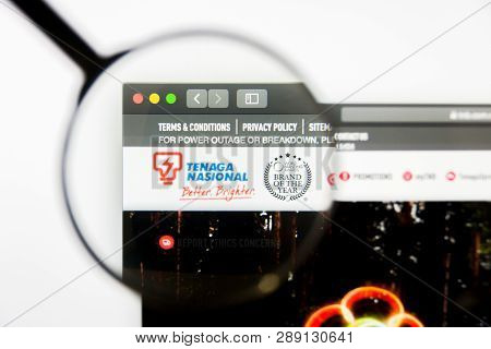 Los Angeles, California, Usa - 12 March 2019: Illustrative Editorial, Tenaga Nasional Website Homepa