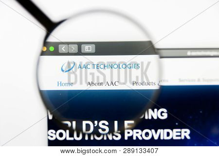 Los Angeles, California, Usa - 12 March 2019: Illustrative Editorial, Aac Technologies Holdings Webs