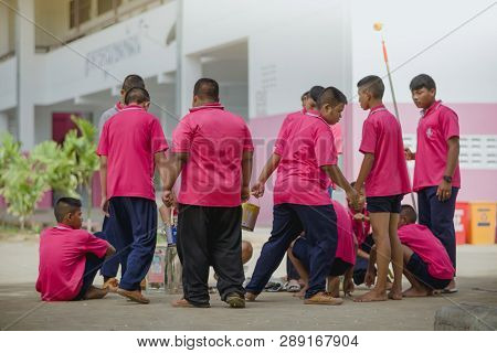 Kanchanaburi Thailand - September 20 :  Unidentified Students He