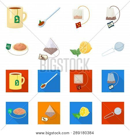 Vector Illustration Of Healthy And Floral  Logo. Set Of Healthy And Gradient Stock Vector Illustrati