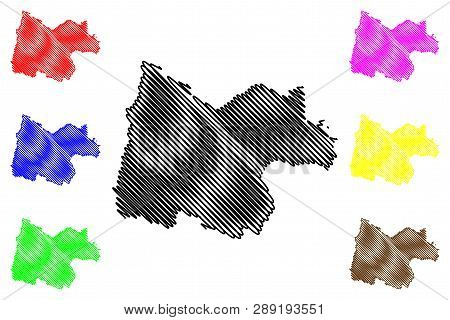Uthai Thani Province (kingdom Of Thailand, Siam, Provinces Of Thailand) Map Vector Illustration, Scr