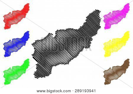 Uttaradit Province (kingdom Of Thailand, Siam, Provinces Of Thailand) Map Vector Illustration, Scrib