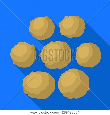 Propolis Ball Icon. Flat Illustration Of Propolis Ball Icon For Web Design