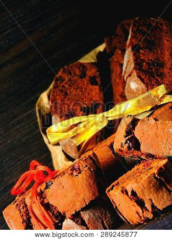Delicious Homemade Biscotti. A Chocolate Biscotti Festive.