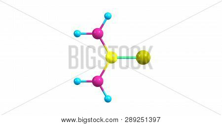 Thiourea Molecular Structure Isolated On White