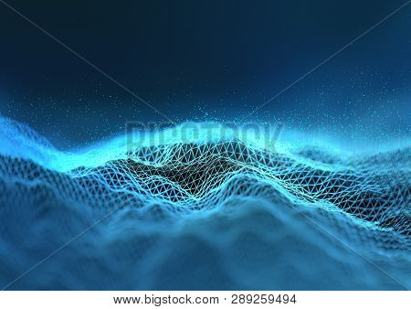 A Futurisitc Technology Polygon Background For Subjects Such As Business Cloud Computing And Cryptoc