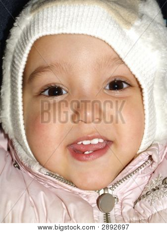 Baby Mädchen closeup