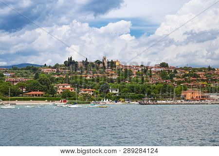 Manerba Del Garda Is A Quiet Resort Town On The Western Shore Of Lake Garda, Located In The Valtenes
