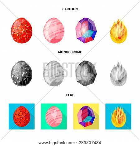 Vector Design Of Animal And Prehistoric Icon. Collection Of Animal And Cute  Stock Vector Illustrati