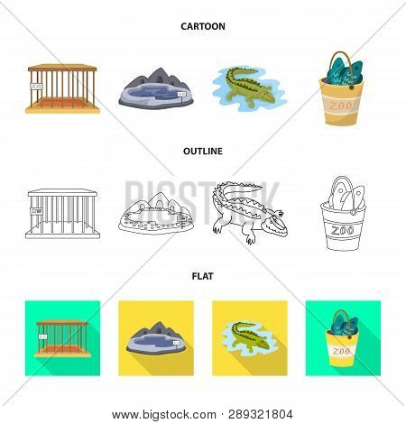 Vector Illustration Of Nature  And Fun  Logo. Collection Of Nature  And Entertainment Stock Vector I
