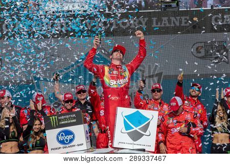 March 10, 2019 - Avondale, Arizona, USA: Kyle Busch (18) wins the Ticket Guardian 500 at ISM Raceway in Avondale, Arizona.