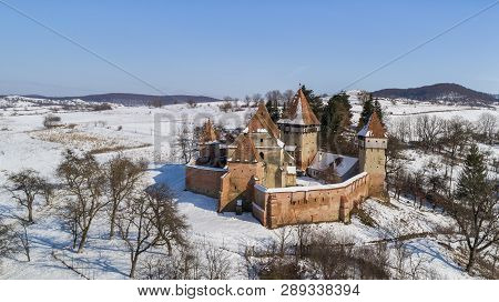 Alma Vii, Evangelical Fortified Church From Transylvania, Romania. A Settlement Dating From 1502