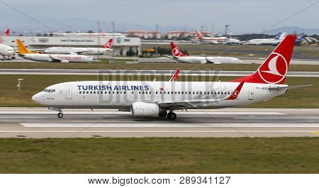 Airplane Takeoff From Airport