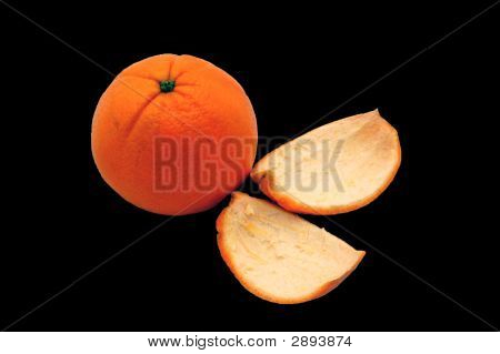 Oranje op zwart
