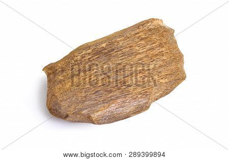 Agarwood, Also Called Aloeswood Oudh, Isolated On White Background