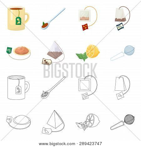 Vector Illustration Of Healthy And Floral  Icon. Set Of Healthy And Gradient Vector Icon For Stock.