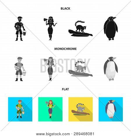 Vector Design Of Nature  And Fun  Icon. Set Of Nature  And Entertainment Stock Symbol For Web.
