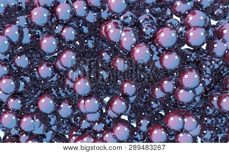 Red Glass Ball 3D Illustration