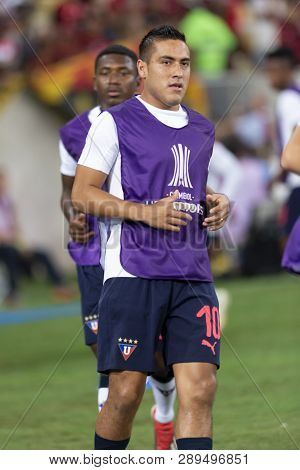 Rio, Brazil - March 13, 2019: Xxxxxxx Player In Match Between Flamengo (bra) And Ldu (ecu) By The Li
