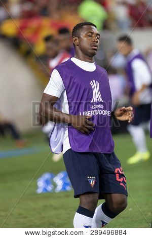 Rio, Brazil - March 13, 2019: Player In Match Between Flamengo (bra) And Ldu (ecu) By The Libertador