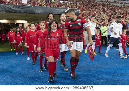 Rio, Brazil - March 13, 2019: Diego Player In Match Between Flamengo (bra) And Ldu (ecu) By The Libe