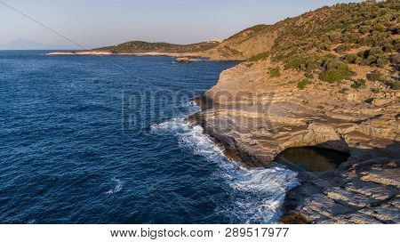 Giola, Natural Sea Water Pool Located On Thassos Island, Greece