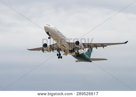Airplane Takeoff From Airport