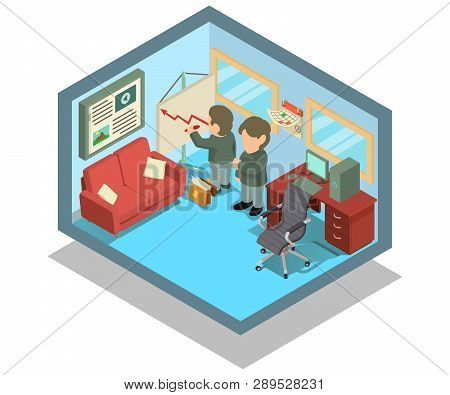 Accountant Concept Banner. Isometric Banner Of Accountant Vector Concept For Web, Giftcard And Postc
