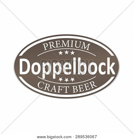 Premium Doppelbock Craft Beer Lable Web Badge Icon