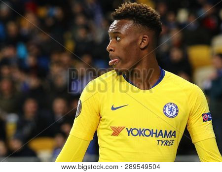 Kyiv, Ukraine - March 14, 2019: Portrait Of Player Callum Hudson-odoi Of Chelsea During The Uefa Eur