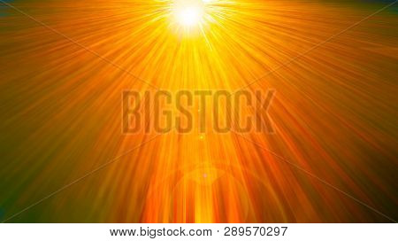 The Long Golden Background Is A Very Beautiful Radial.