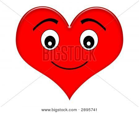 Cartoon Smiling Heart