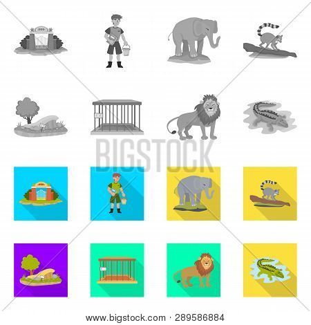 Vector Illustration Of Nature  And Fun  Sign. Set Of Nature  And Entertainment Stock Vector Illustra