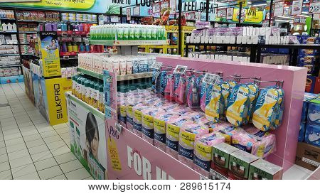 Singapore- 14 Mar, 2019: Interior Of Fairprice Ntuc Supermarket In Singapore. Fairprice Ntuc Superma