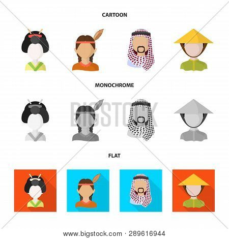 Vector Illustration Of Imitator And Resident Logo. Set Of Imitator And Culture Stock Vector Illustra