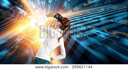 Future of virtual technology. Mixed media
