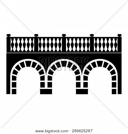 Arch Bridge Icon. Simple Illustration Of Arch Bridge Icon For Web