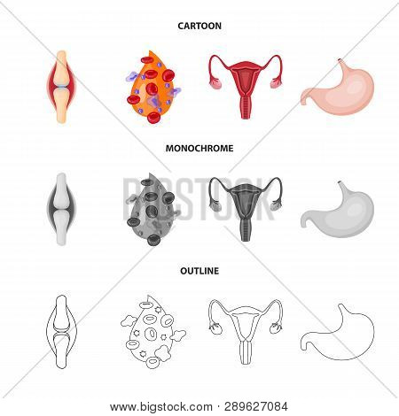 Isolated Object Of Biology And Scientific Icon. Set Of Biology And Laboratory Vector Icon For Stock.