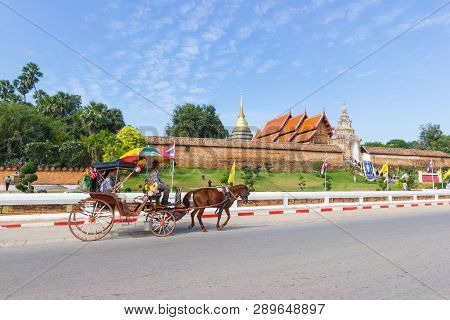 Lampang Thailand - April 12, 2016 :  Landau Lampang Lampang Is The Only Province In Thailand With Wa