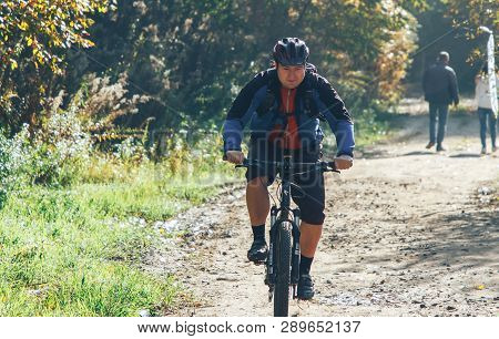 October 14, 2018, Minsk, Belarus.2018 Olympic Cross Country Cup Xco In Medvezhino A Man Cycling Alon