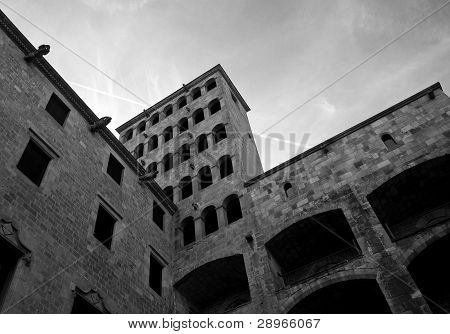 Gamle bygning i Barcelona Center