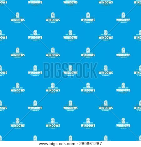 Window Installiation Pattern Seamless Blue Repeat For Any Use