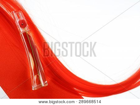 Prague, Czech Republic- January 22, 2019. Perfume KENZO bottle on white background.  Kenzo Flower Perfume