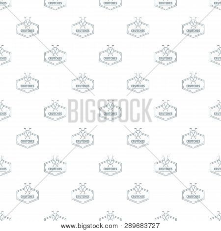 Crutches Pattern Seamless Repeat For Any Web Design