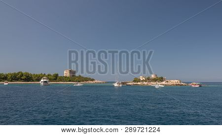 Monastery Of The Assumption. Island In The Bay Of Kotor, Montenegro