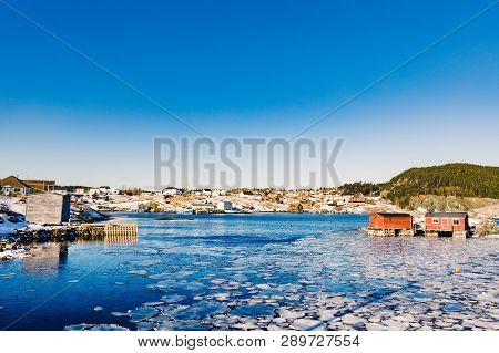 Winter In Outport Town Tizzards Harbor Nl Canada