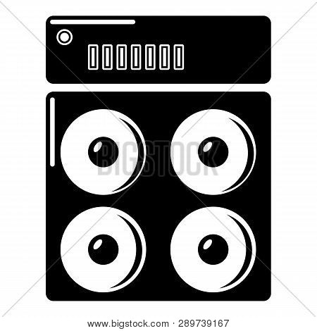 Speaker Box Icon . Simple Illustration Of Speaker Box Icon For Web Design Isolated On White Backgrou